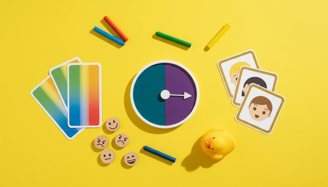 Colourful emotional regulation worksheets designed for children
