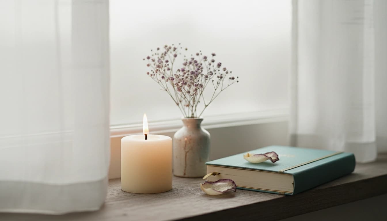 Grief counselling worksheets with gentle calming design